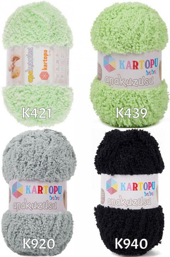 Kartopu Ana Kuzusu El Örgü İpi Bebe Yünü - 5
