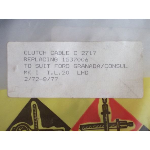 FORD GRANADA DEBRİYAJ TELİ (COTTON - İNGİLİZ) MK1 (72-77) 2.0 - 2