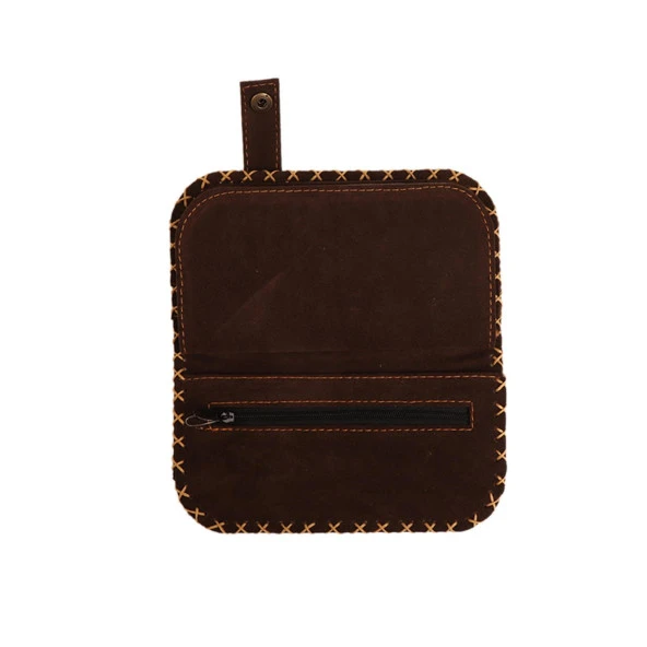 BB YEŞİL KAHVE BIYIKLI KEDİ ÖRGÜ TASARIM CÜZDAN - 2