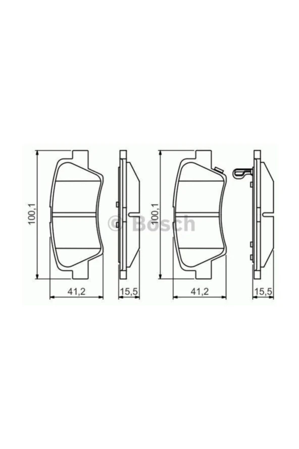 Arka Fren Balatasi Elantra 10--83022ka10, 583020aa10, 583022ha51,