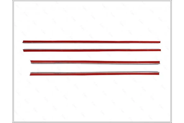 Mazda 3 Krom Cam Çıtası 4 Parça 2003-2009 Arası P. Çelik (HB) - 4