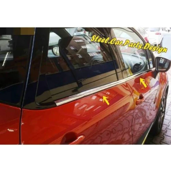 Renault Captur Krom Cam Çıtası 4 prç. 2013-2019  P. Çelik - Resim 3