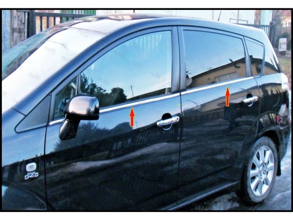 Toyota Verso Krom Cam Çıtası 4 prç. 2004-2009 P. Çelik ürün görseli