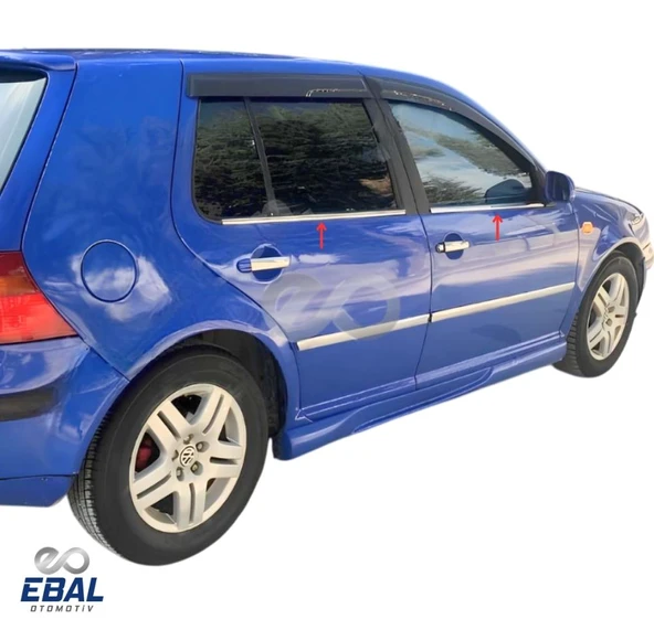 VW Golf 4 Krom Cam Çıtası 4 prç. 1998-2004 P. Çelik - Resim 2