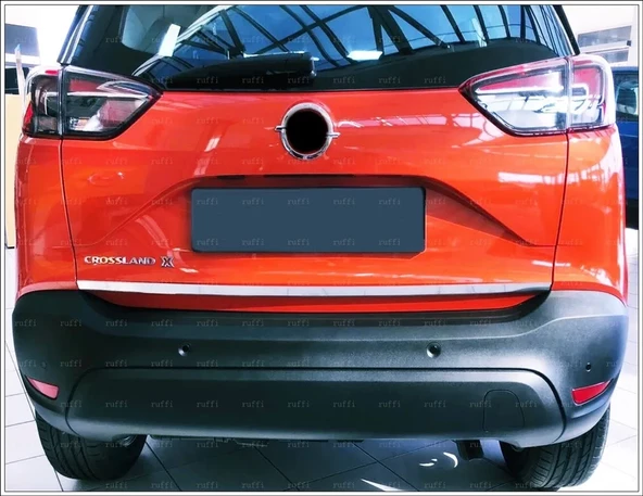 Opel Crossland X Krom Bagaj Alt Çıtası 2017-2021 Paslanmaz Çelik - Resim 3