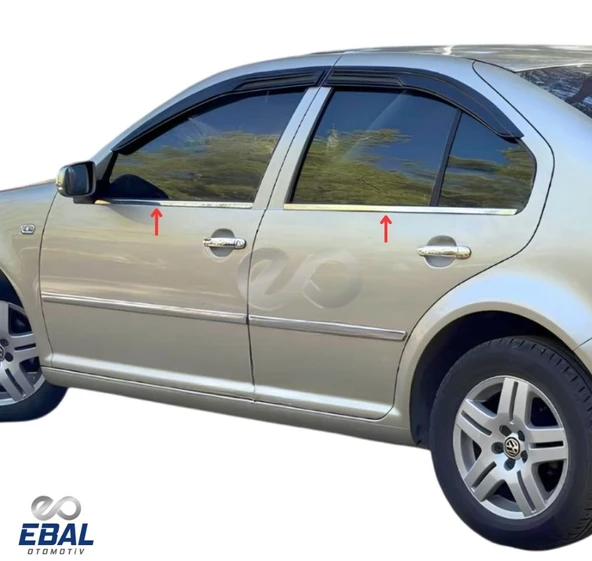 Vw Bora Krom Cam Çıtası 4 Prç. 1998-2004 P. Çelik - Resim 2