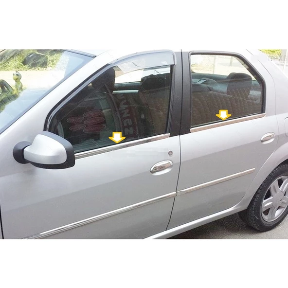 Dacia Logan FAZ 2 Krom Cam Çıtası 2008-2017 Arası