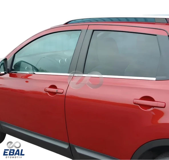 Nissan Qashqai Krom Cam Çıtası 4 prç. 2007-2009 Arası P. Çelik - Resim 3