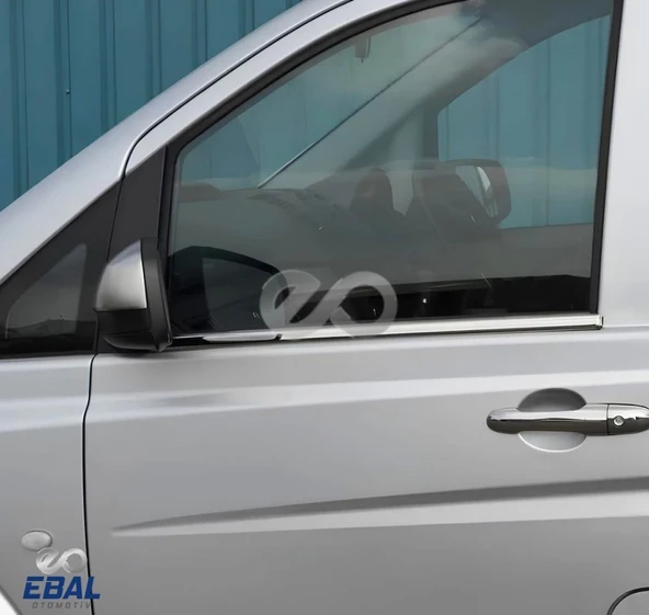 Mercedes Vito W639 Krom Cam Çıtası 2 prç. 2003-2014 P. Çelik - Resim 3