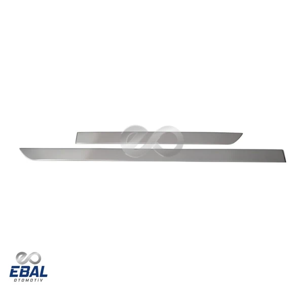 Dacia Dokker Krom Bagaj Alt Çıtası 2 parça 2012 Üzeri Paslanmaz Çelik - 3