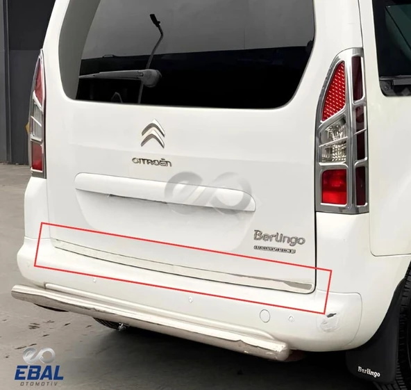 Citroen Berlingo Krom Bagaj Alt Çıtası 2008-2018 Arası P. Çelik - Resim 4