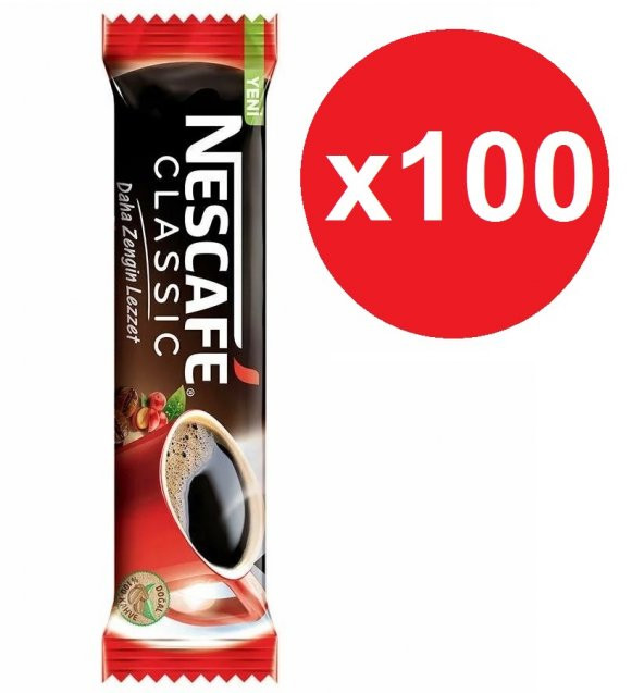 Nescafe Classic 2 gr x 100 adet Granül Kahve - 1