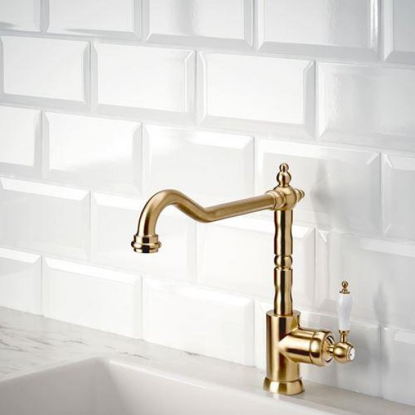 Mutfak Bataryası, Gold Renk MeridyenDukkan IKEA Metal Yükseklik 28 cm - 2