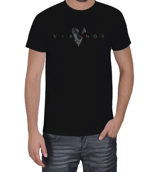 v büyük logo - unisex Erkek Tişört