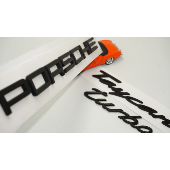 Porsche Taycan Turbo Bagaj 3M 3D ABS Yazı Logo Amblem Seti ürün görseli