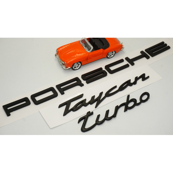 Porsche Taycan Turbo Bagaj 3M 3D ABS Yazı Logo Amblem Seti - Resim 2