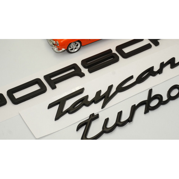Porsche Taycan Turbo Bagaj 3M 3D ABS Yazı Logo Amblem Seti - Resim 3