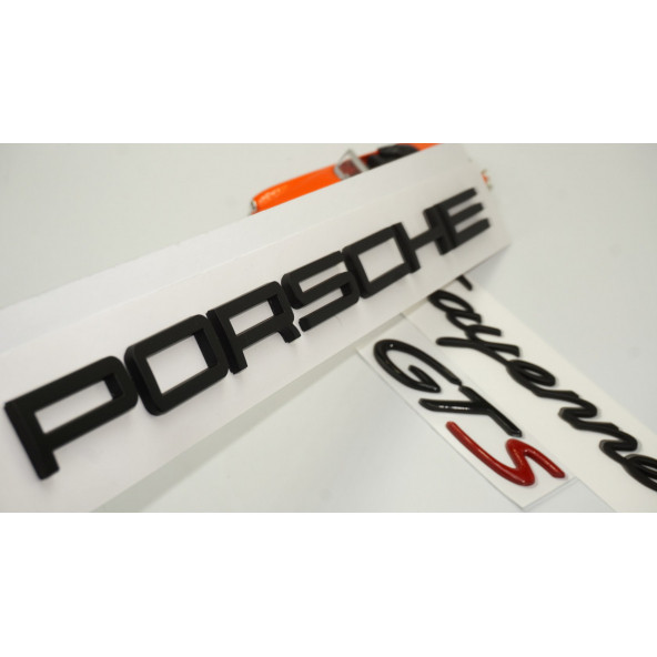 Porsche Cayenne GTS Bagaj 3M 3D ABS Yazı Logo Amblem Seti