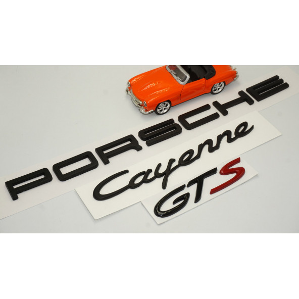 Porsche Cayenne GTS Bagaj 3M 3D ABS Yazı Logo Amblem Seti - 2
