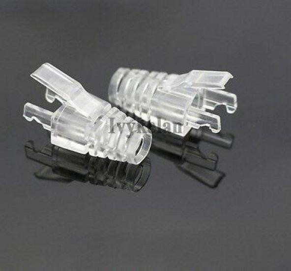 Yeni Nesil Cat. 6 RJ45 Kılıf - Şeffaf - Resim 2