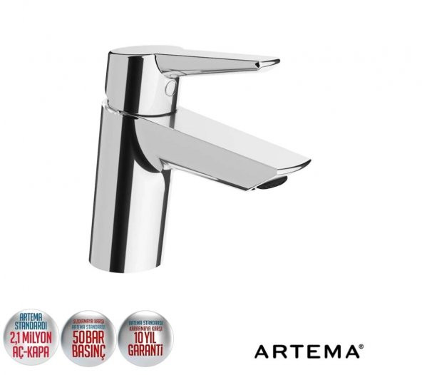 Artema Solid S Lavabo Musluk Bataryası A42440 Çift Girişli - 2