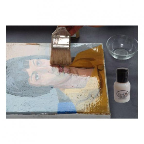 Resim Verniği 25 ml Su Bazlı 1 Adet Artlantis Resim Parlatıcı Vernik 25 ml Su Bazlı 1 Adet - 2