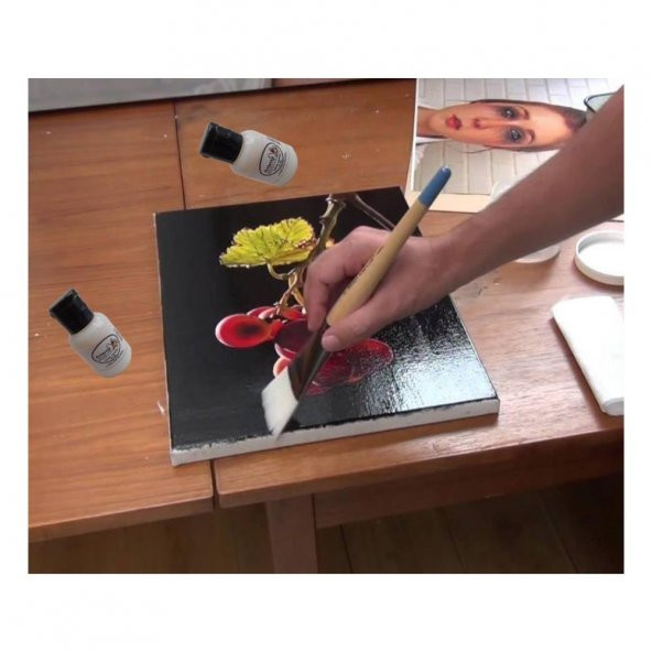 Resim Verniği 25 ml Su Bazlı 2 Adet Artlantis Resim Parlatıcı Vernik 25 ml Su Bazlı 2 Adet - 3