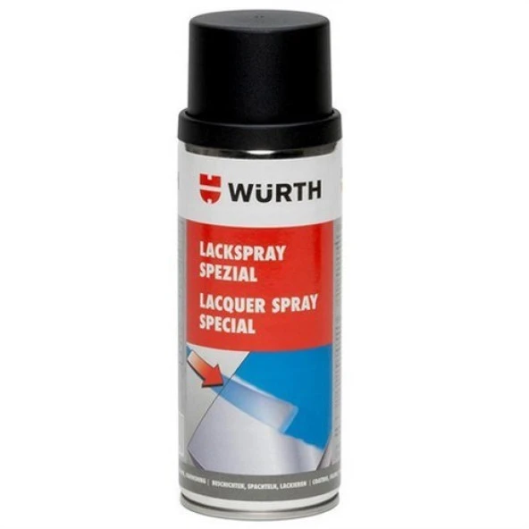 Würth 650°C Isıya Dayanıklı Mat Siyah Boya 400 Ml. Made İn Germany