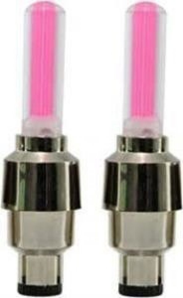 Hareket Sensörlü Pembe Işıklı Sibop Kapağı Lambası Araba Bisiklet
