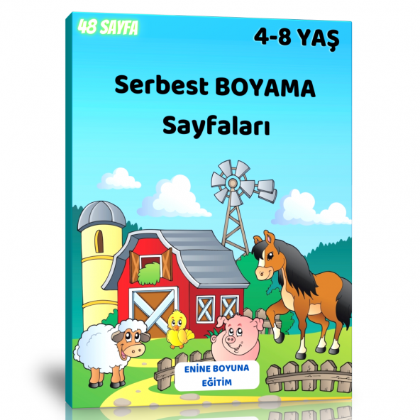 Serbest Boyama Sayfaları (4-8 Yaş İçin)