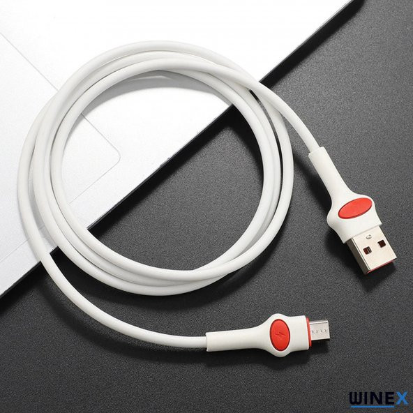 Winex GFZ115 Micro 3.0A Hızlı Şarj ve Data Kablosu 1M Beyaz - 2