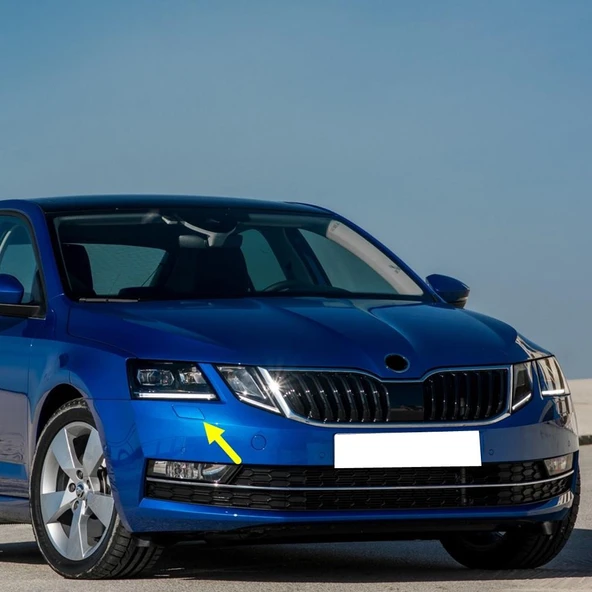 Skoda Octavia 3 Makyajlı 2017-2020 Sağ Ön Far Yıkama Kapağı 5E0955110E - 1