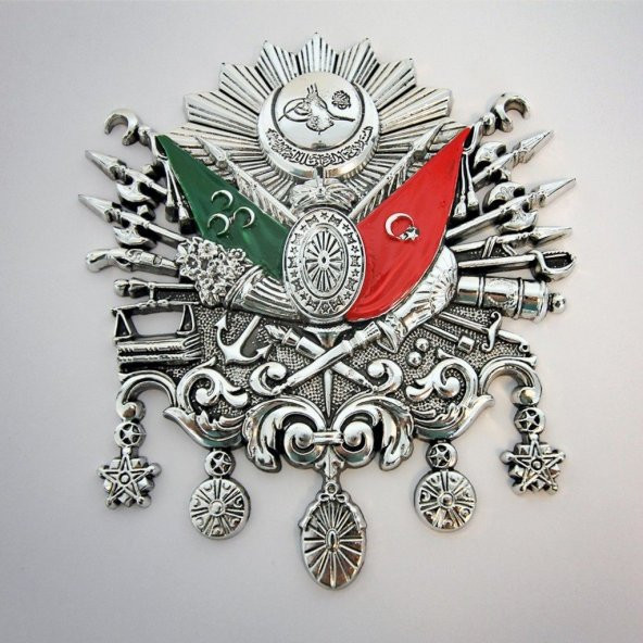 Osmanlı Sancak Yapışma Küçük Boy - HLD Küçük Boy Osmanlı Tuğrası Plastik Yapışkanlı