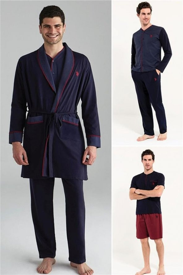 Polo 12001 Erkek Ropteşambr 5 Li Çeyiz Seti