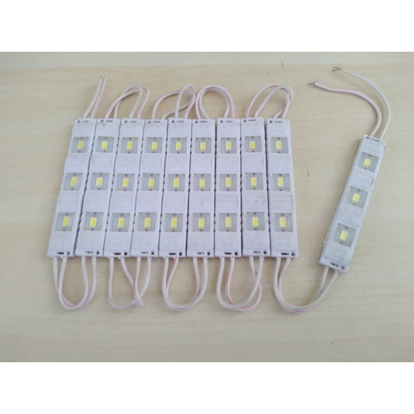PARMAK LED LAMBA (BEYAZ) (Tek 1adet Fiyatı) 12V 3 LEDLİ ANGEL LED, LED LAMBA, DEKOR LEDİ