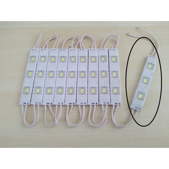 PARMAK LED LAMBA (BEYAZ) (Tek 1adet Fiyatı) 12V 3 LEDLİ ANGEL LED, LED LAMBA, DEKOR LEDİ - 2