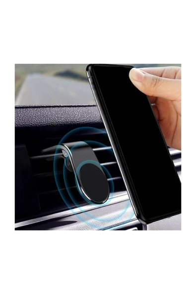 Rowen Mıknatıslı Siyah Araç Içi Telefon Tutucu - 4