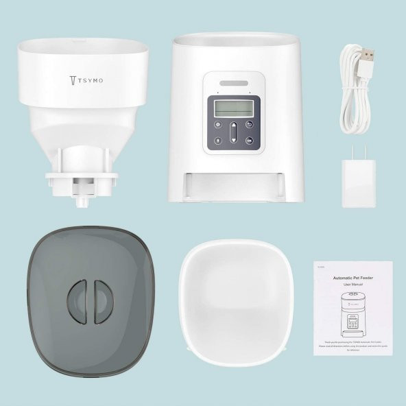 TSYMO Otomatik Kedi, Köpek Mama Kabı - 3