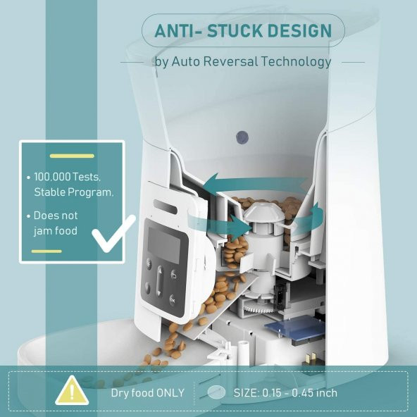 TSYMO Otomatik Kedi, Köpek Mama Kabı - 4