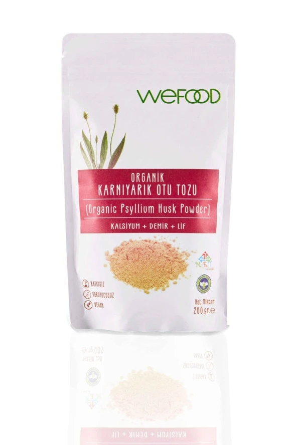 Wefood Organik Karnıyarık Otu (Psyllium) Tozu 200 gr