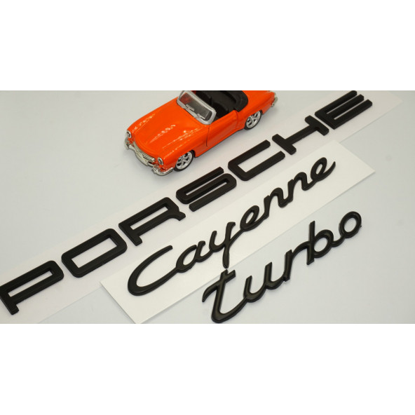 Porsche Cayenne Turbo Bagaj 3M 3D ABS Yazı Logo Amblem Seti - 2