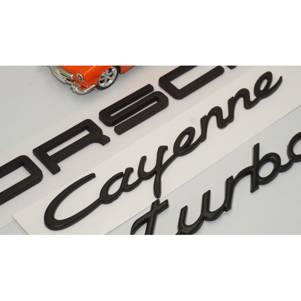 Porsche Cayenne Turbo Bagaj 3M 3D ABS Yazı Logo Amblem Seti - 3