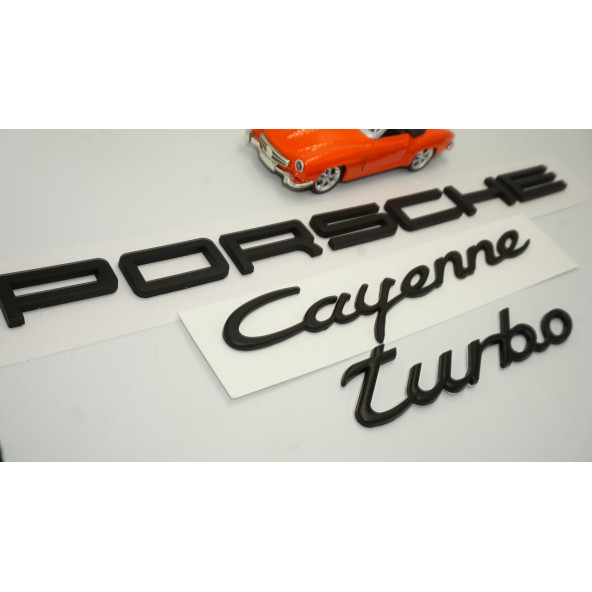 Porsche Cayenne Turbo Bagaj 3M 3D ABS Yazı Logo Amblem Seti - 4