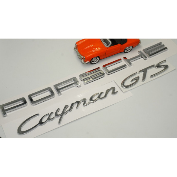Porsche Cayman GTS Bagaj 3M 3D ABS Yazı Logo Amblem Seti - 2