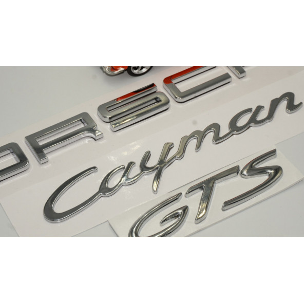 Porsche Cayman GTS Bagaj 3M 3D ABS Yazı Logo Amblem Seti - 3