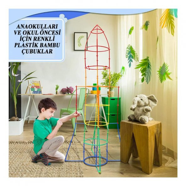 Eğitici Bambu Çubuklar 300 Parça 1 Paket Heroes Eğitici Bambu Çubuk 300 Lü 1 Paket - 2