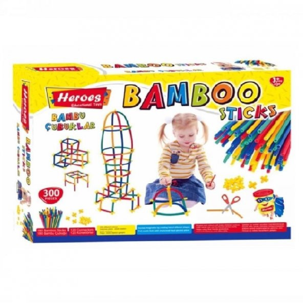 Eğitici Bambu Çubuklar 300 Parça 1 Paket Heroes Eğitici Bambu Çubuk 300 Lü 1 Paket - 5