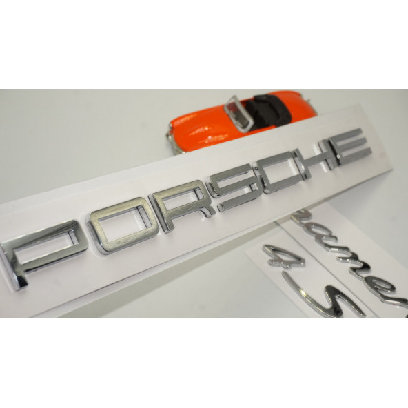 Porsche Panamera 4S Bagaj 3M 3D ABS Yazı Logo Amblem Seti
