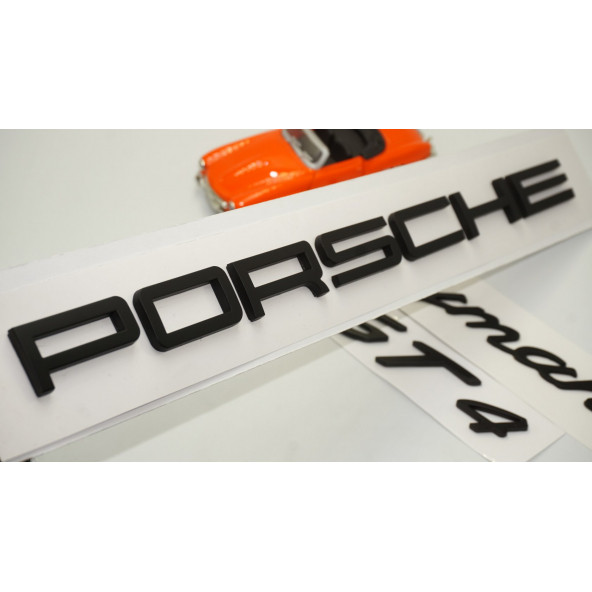 Porsche Cayman GT4 Bagaj 3M 3D ABS Yazı Logo Amblem Seti