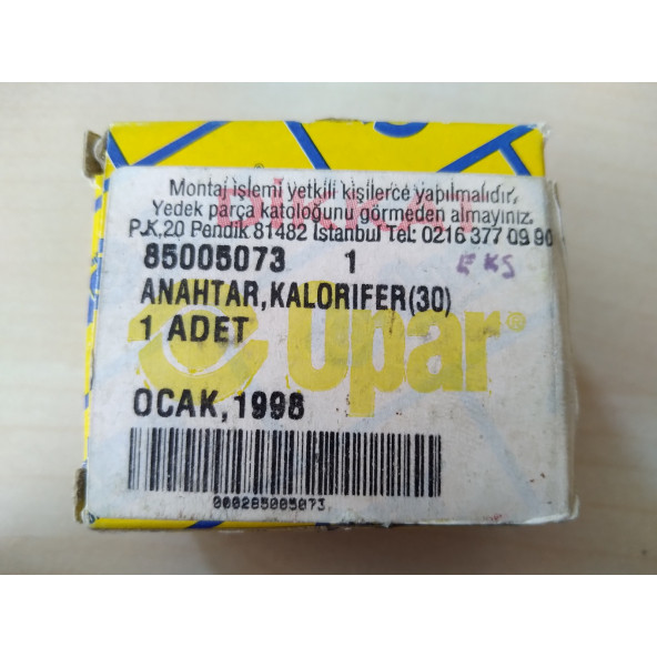 MURAT 131 KALORİFER ANAHTARI GRİ ORJİNAL OPAR (TOFAŞ, 131, M131) KALORİFER DÜĞMESİ - 3